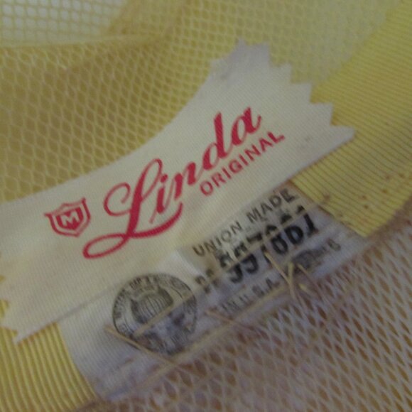 SALE Extravagant Bouffant or Bubble Hat Lemon Yellow